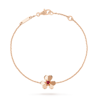 [LUXE]FRIVOLE GOLD BLUME ROSA MALACHIT ARMBAND