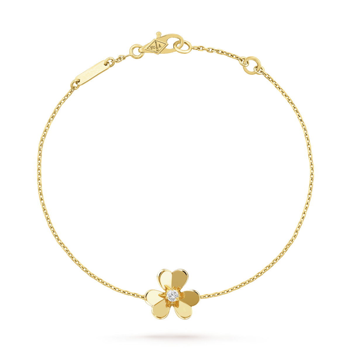 [Luxe]FRIVOLE GOLD FLOWER PINK MALACHITE BRACELET