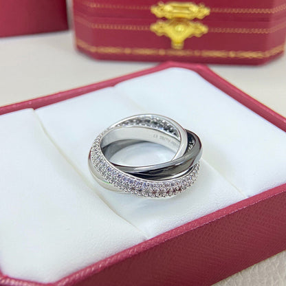 [Luxe Jewelry] TRINITY 3.2MM RING BLACK CERAMIC