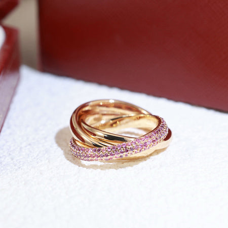 [Luxe Jewelry] TRINITY 3.2MM RING PINK DIAMOND