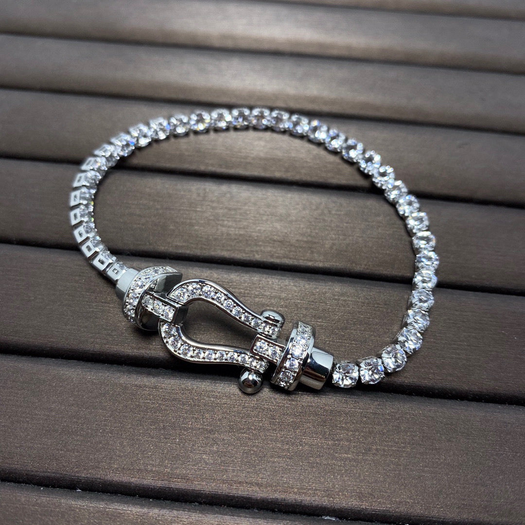 [Luxe]FORCE  HORSESHOE  DIAMOND TENNIS BRACELET