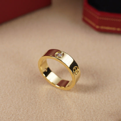 [Luxe Jewelry] LOVE 5.5MM 3 DIAMOND RING