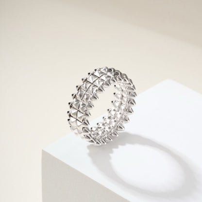 [Luxe Jewelry] CLASH 9.2MM DOUBLE ROW RING