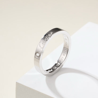 [Luxe Jewelry] LOVE RING 4MM 1 DIAMOND