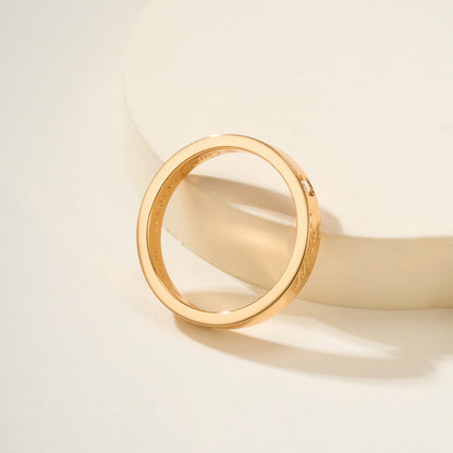 [Luxe Jewelry] LOVE RING 4MM 1 DIAMOND