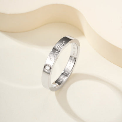 [Luxe Jewelry] LOVE RING 4MM 1 DIAMOND