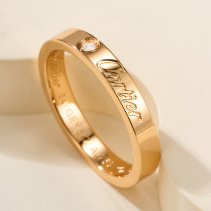 [Luxe Jewelry] LOVE RING 4MM 1 DIAMOND