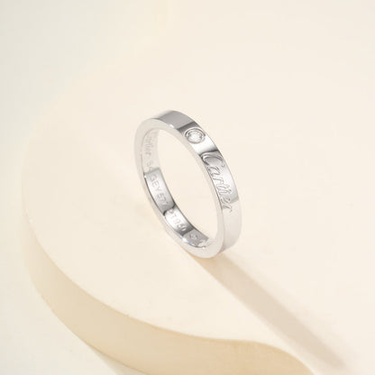 [Luxe Jewelry] LOVE RING 4MM 1 DIAMOND