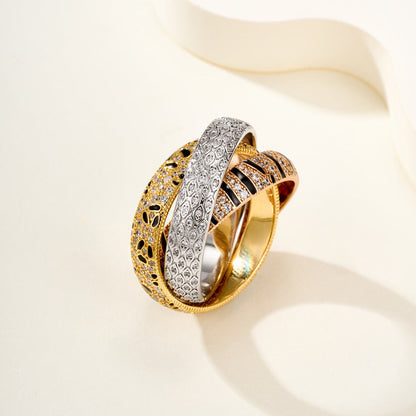 [Luxe Jewelry] TRINITY  RING LEOPARD PRINT