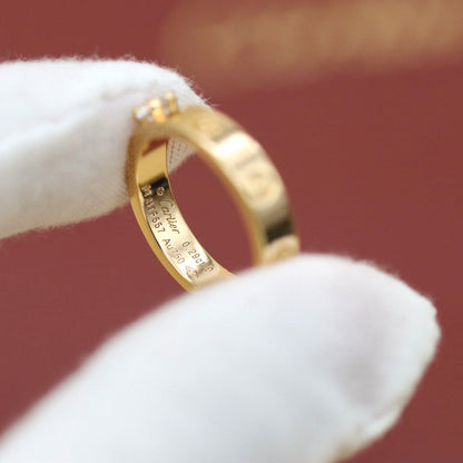 [Luxe Jewelry] LOVE RING 3.6MM 1 BIG DIAMOND