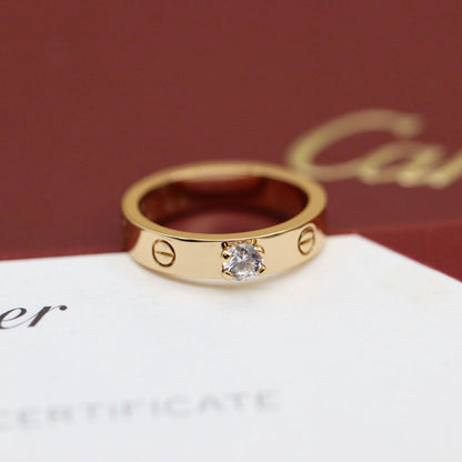 [Luxe Jewelry] LOVE RING 3.6MM 1 BIG DIAMOND