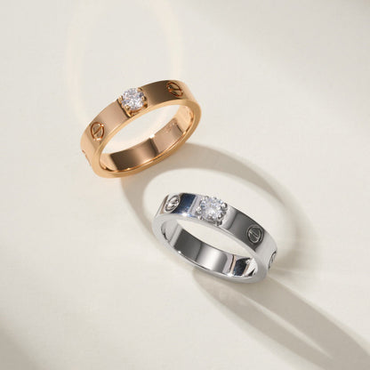 [Luxe Jewelry] LOVE RING 3.6MM 1 BIG DIAMOND
