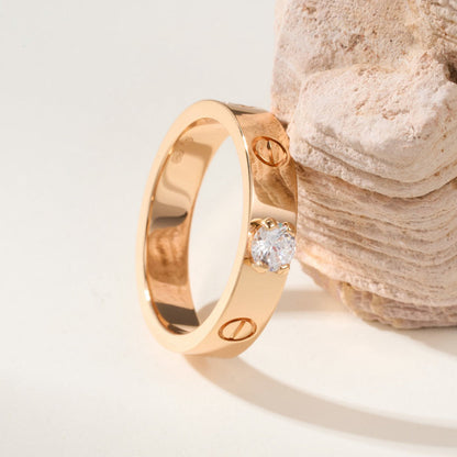 [Luxe Jewelry] LOVE RING 3.6MM 1 BIG DIAMOND