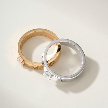 [Luxe Jewelry] LOVE RING 3.6MM 1 BIG DIAMOND