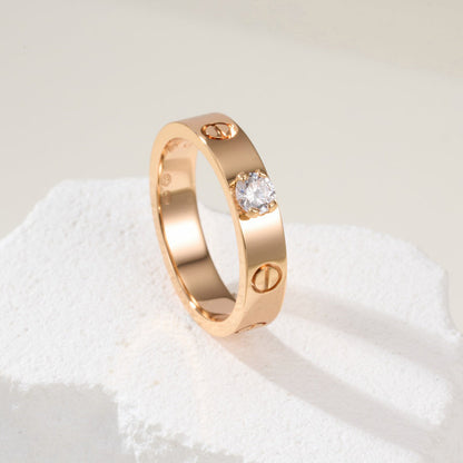 [Luxe Jewelry] LOVE RING 3.6MM 1 BIG DIAMOND