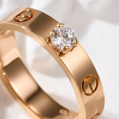 [Luxe Jewelry] LOVE RING 3.6MM 1 BIG DIAMOND