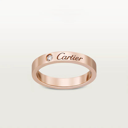 [Luxe Jewelry] LOVE RING 4MM 1 DIAMOND