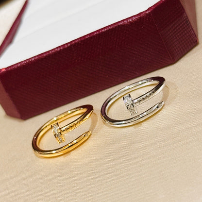 [Luxe Jewelry] JUSTE 1.8MM HALF DIAMOND RING