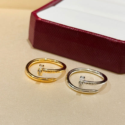 [Luxe Jewelry] JUSTE 1.8MM HALF DIAMOND RING