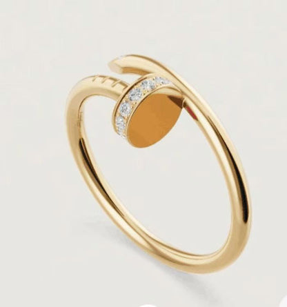 [Luxe Jewelry] JUSTE 1.8MM HALF DIAMOND RING