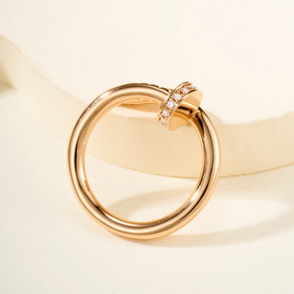 [Luxe Jewelry] JUSTE RING 2.6MM HALF DIAMOND