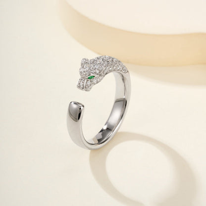 [Luxe Jewelry] PANTHERE HALF DIAMOND SMALL RING
