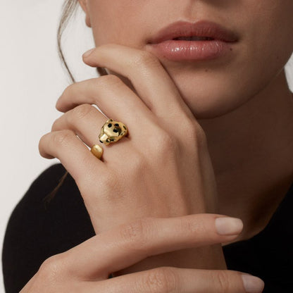 [Luxe Jewelry] PANTHERE SPOTTED MEDIUM RING