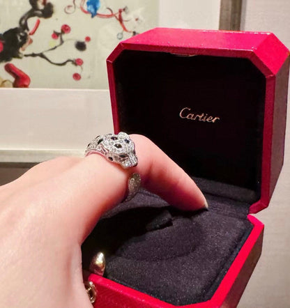 [Luxe Jewelry] PANTHERE SPOTTED FULL DIAMOND MEDIUM RING