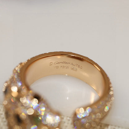 [Luxe Jewelry] PANTHERE SPOTTED FULL DIAMOND MEDIUM RING