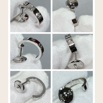 [Luxe Jewelry] LOVE EARRINGS 2.65 MM NO DIAMOND SMALL