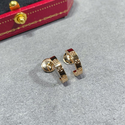 [Luxe Jewelry] LOVE EARRINGS 2.65 MM NO DIAMOND SMALL