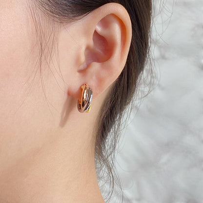 [Luxe Jewelry] TRINITY ON DIAMOND CLASSIC EARRINGS