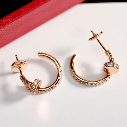 [Luxe Jewelry] JUSTE FULL DIAMOND SMALL EARRINGS
