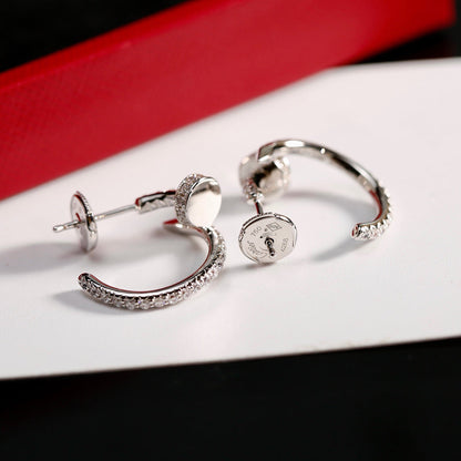 [Luxe Jewelry] JUSTE FULL DIAMOND SMALL EARRINGS