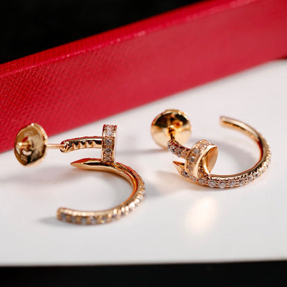 [Luxe Jewelry] JUSTE FULL DIAMOND SMALL EARRINGS