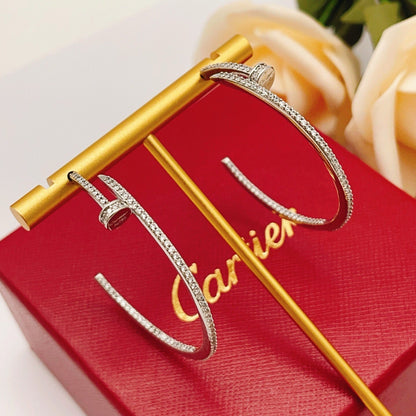 [Luxe Jewelry] JUSTE FULL DIAMOND LARGE EARRINGS
