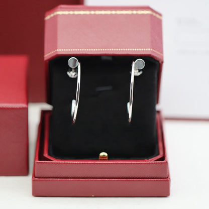 [Luxe Jewelry] JUSTE HALF DIAMOND LARGE EARRINGS