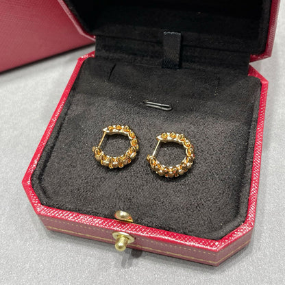 [Luxe Jewelry] CLASH MINI HOOP EARRINGS