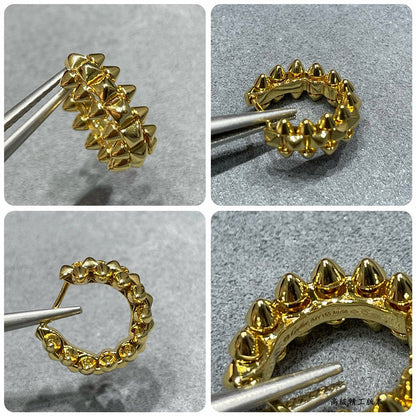 [Luxe Jewelry] CLASH MINI HOOP EARRINGS