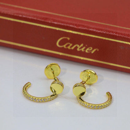 [Luxe Jewelry] JUSTE FULL DIAMOND DOUBLE EARRINGS
