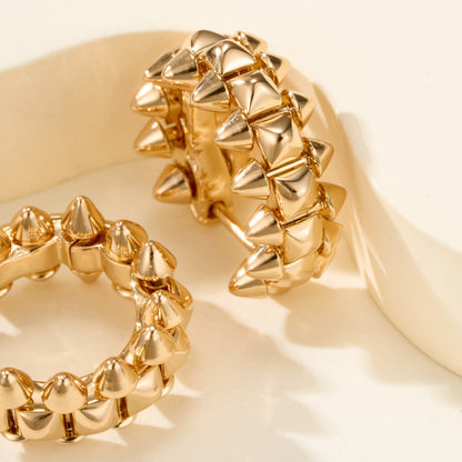[Luxe Jewelry] CLASH MINI HOOP EARRINGS