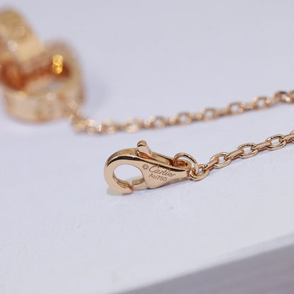 [Luxe Jewelry] LOVE DOUBLE RING NECKLACE