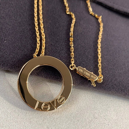 [Luxe Jewelry] LOVE NECKLACE 16MM 3 DIAMONDS