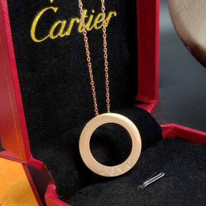 [Luxe Jewelry] LOVE NECKLACE 16MM 3 DIAMONDS