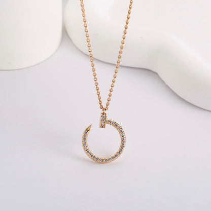 [Luxe Jewelry] JUSTE NECKLACE FULL DIAMOND