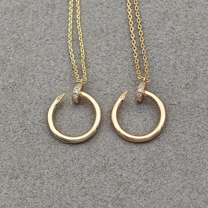 [Luxe Jewelry] JUSTE NECKLACE HALF DIAMOND