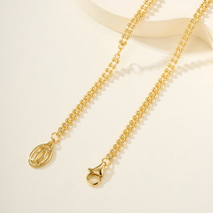 [Luxe Jewelry] TRINITY LARGE FULL DIAMOND  NECKLACE