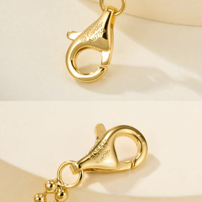 [Luxe Jewelry] TRINITY LARGE FULL DIAMOND  NECKLACE