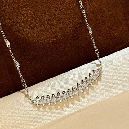 [Luxe Jewelry] CLASH  SMALL FULL DIAMOND NECKLACE
