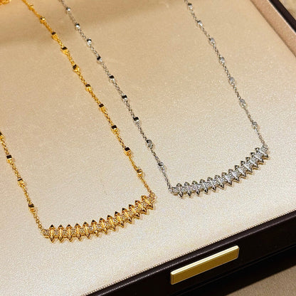 [Luxe Jewelry] CLASH  SMALL FULL DIAMOND NECKLACE